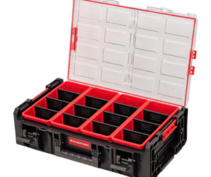 Toolbrothers RHINO XXL Organizer ECO Höhe XXL + Connect Adapter 582 x 387 x 172 mm 19,5 l IP66 mit 4 Inlays und 12 Trennwände