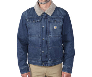 Carhartt Relaxed Fit Denim Sherpa-Lined Jacket